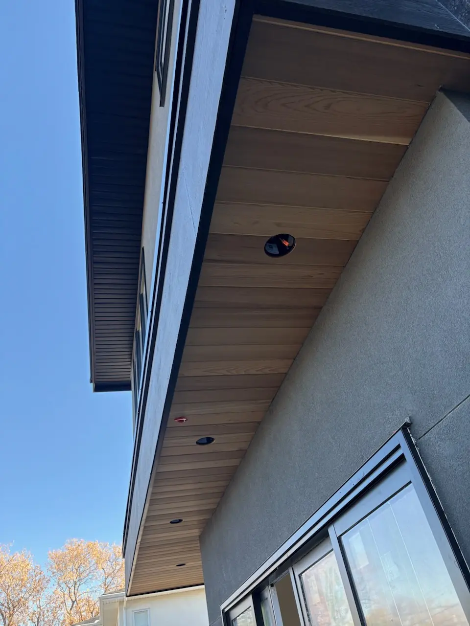 soffit cedar underside by All About Exteriors